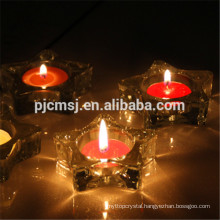 Five-pointed Crystal Candle Holder for Holiday Decoration